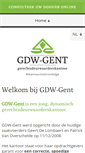 Mobile Screenshot of gdw-gent.be